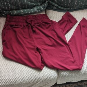 Women's Burgundy Jogger Pants